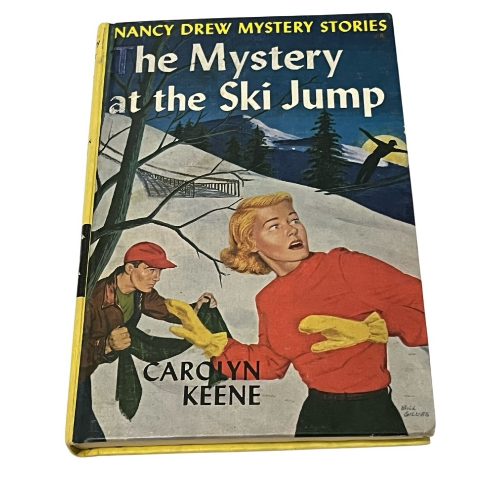 Nancy Drew The Mystery at the Ski Jump. See photos for condition. Some staining